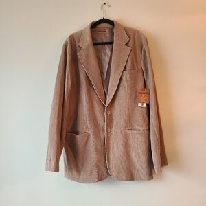 NWT Machine brown Corduroy blazer sz.XL